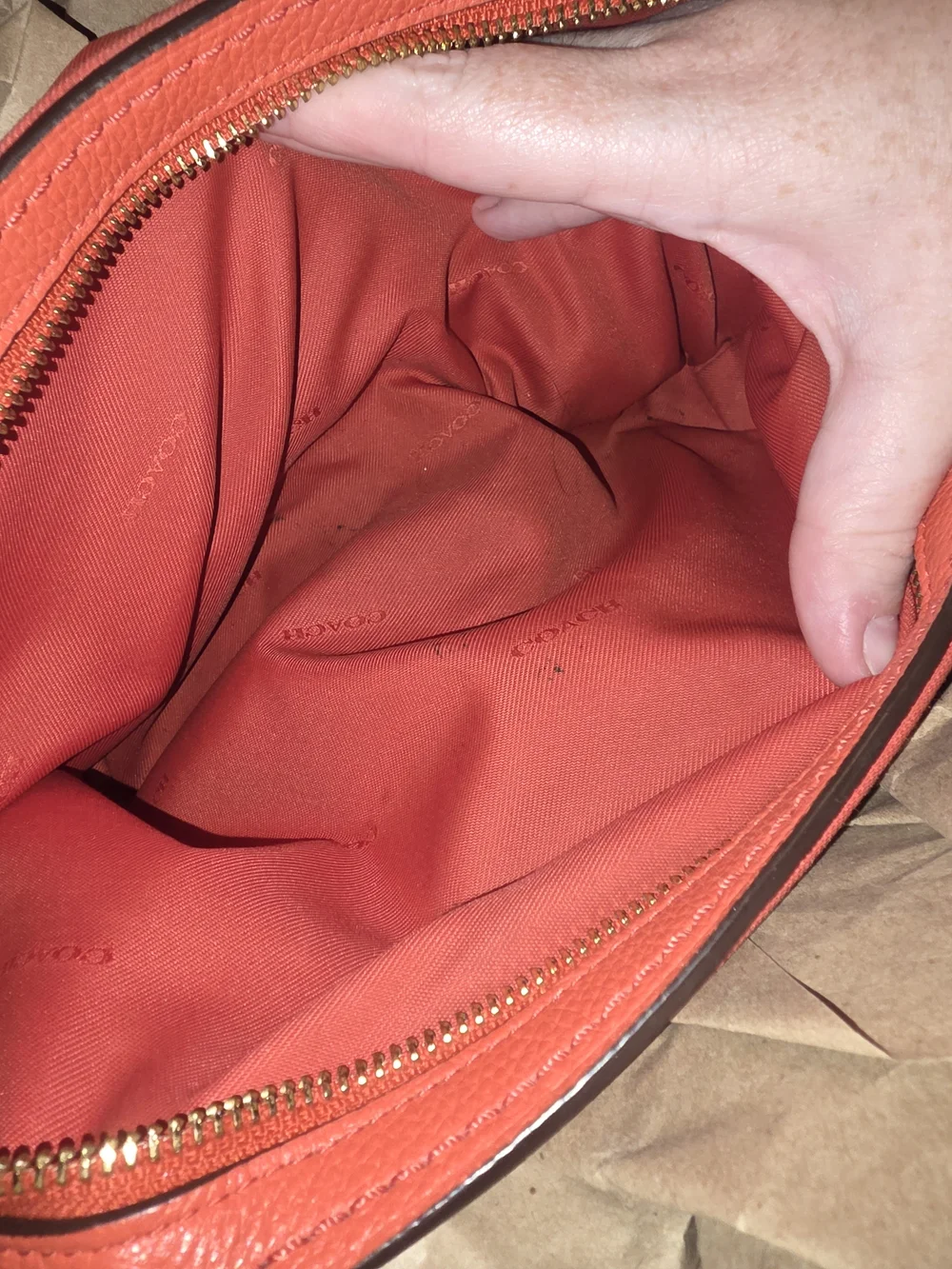Coach Edie 30 Shoulder Bag in Coral
